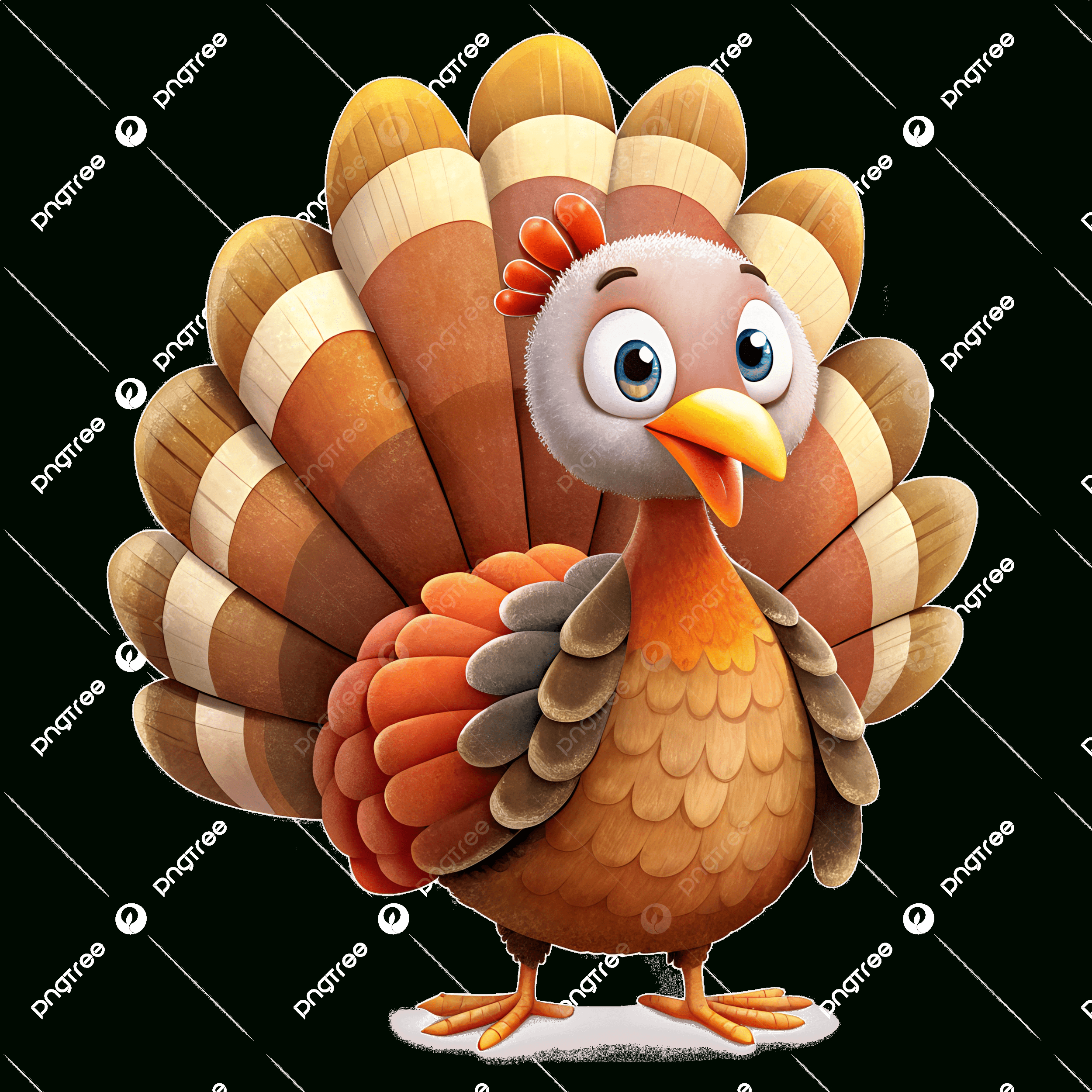 Cute Cartoon Turkey Clipart For Thanksgiving Designs, Thanksgiving inside Printable Cute Turkey Clipart