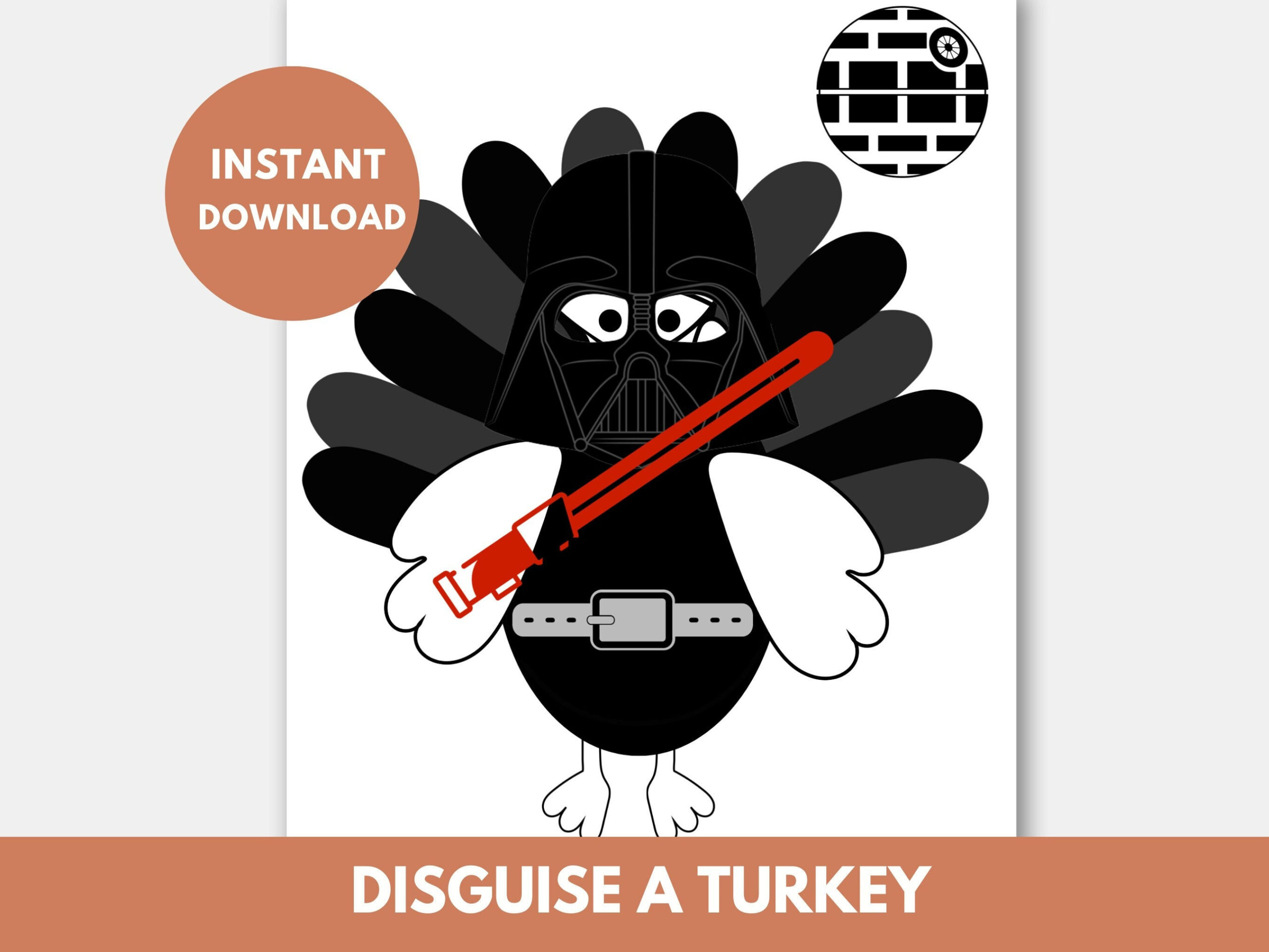 Darth Vader Turkey Disguise Template Printable | Disguise A Turkey throughout Darth Vader Turkey Disguise Template Printable