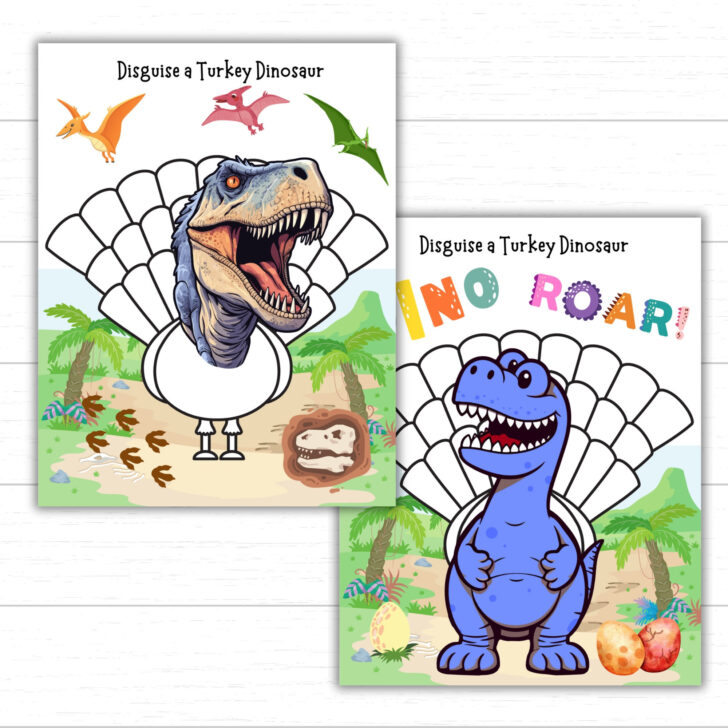 Dinosaur Turkey Disguise Printable