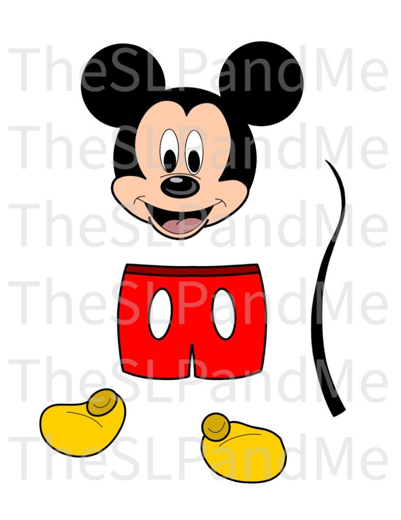 Disguise A Turkey- Mouse Disguise-Resizable! - Etsy pertaining to Disguise Template Printable Mickey Mouse Turkey Disguise