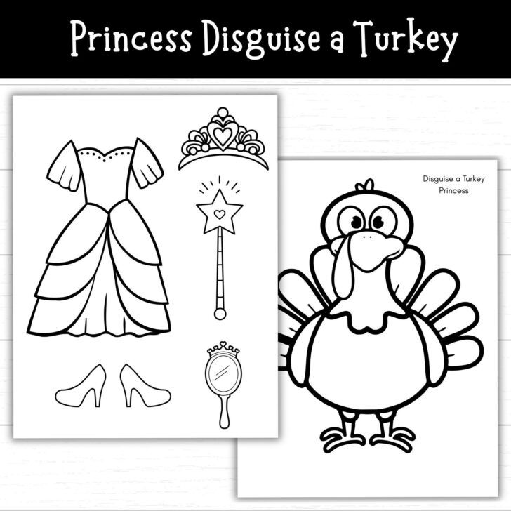 Princess Turkey Disguise Printable
