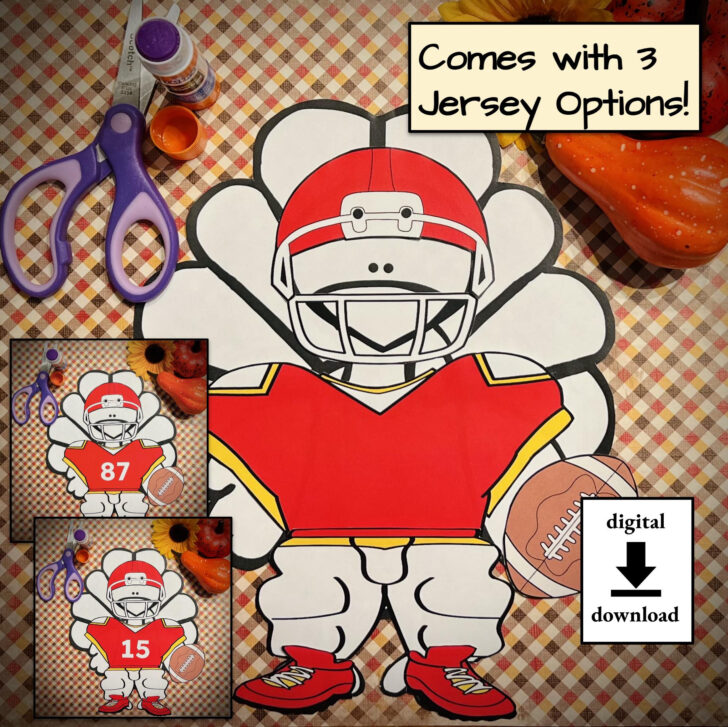 Football Turkey Disguise Printable