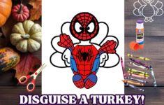 Disguise A Turkey-Spiderman Template | Thanksgiving Craft throughout Disguise A Turkey Spiderman