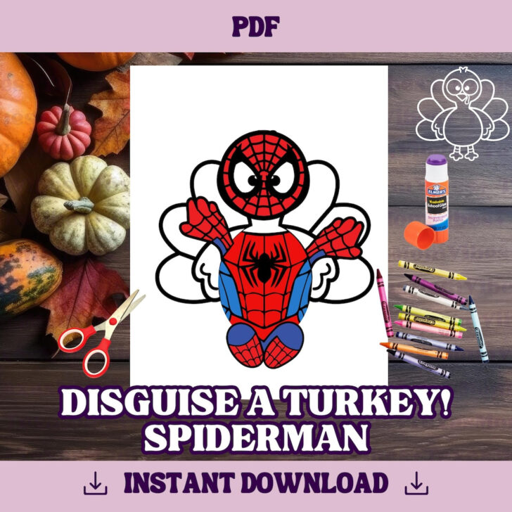 Disguise a Turkey Spiderman