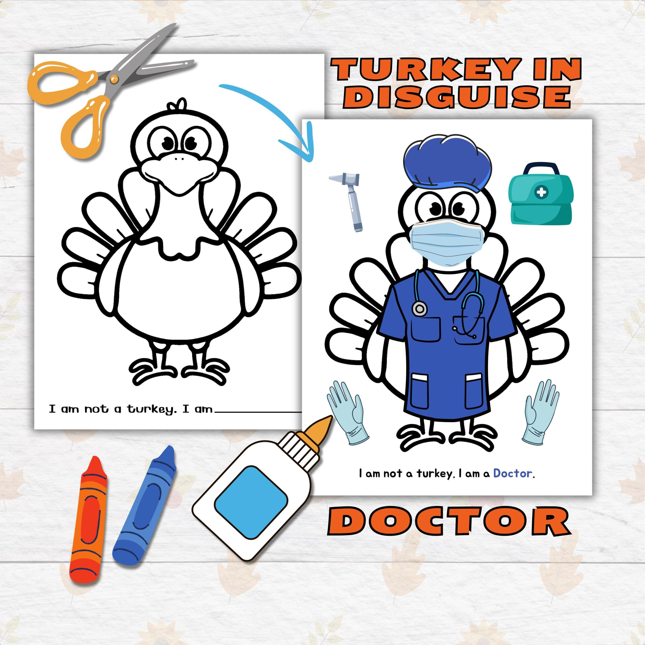 Disguise A Turkey Thanksgiving Printable Craft For Kids And in Stitch Turkey Disguise Printable