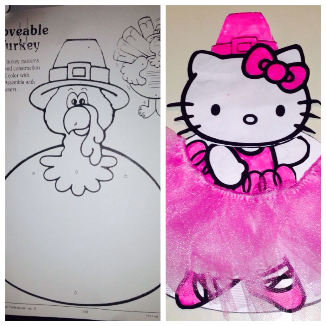 Disguised Tom The Turkey As A Hello Kitty Ballerina So He Won&amp;#039;T Be in Hello Kitty Turkey Disguise
