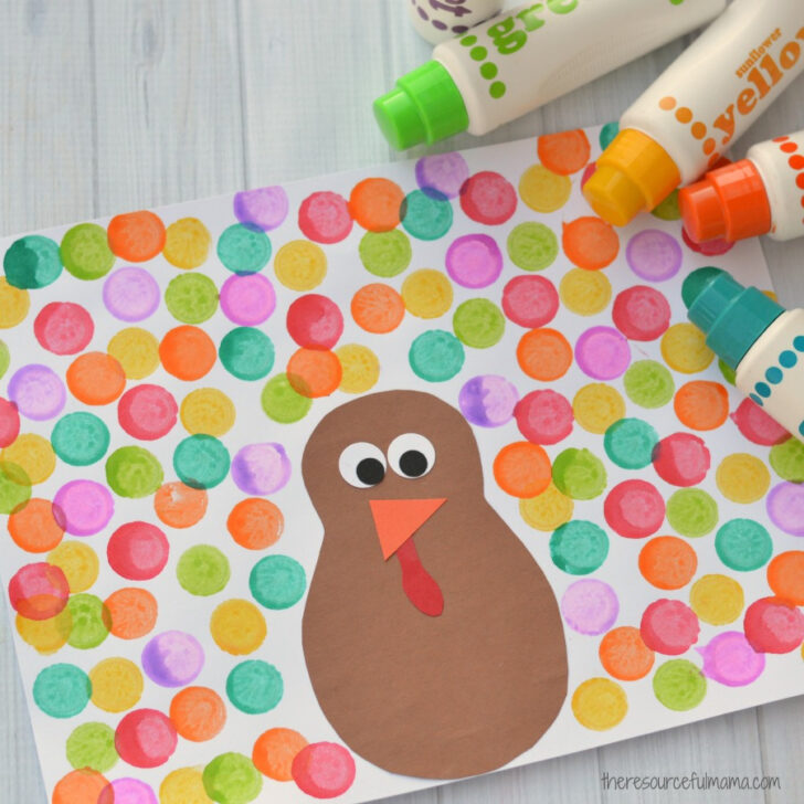 Turkey Dot Art Printable