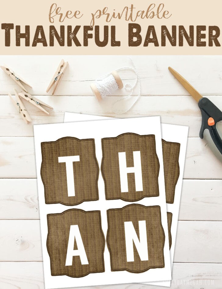 I am Thankful For Printable Banner I am Thankful For Printable Banner