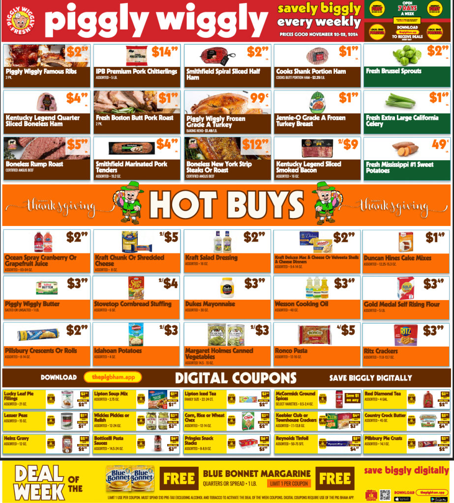 Enjoy Thanksgiving Savings This Week With Piggly Wiggly (Nov 20-28 within Jennie O Turkey Coupons Printable