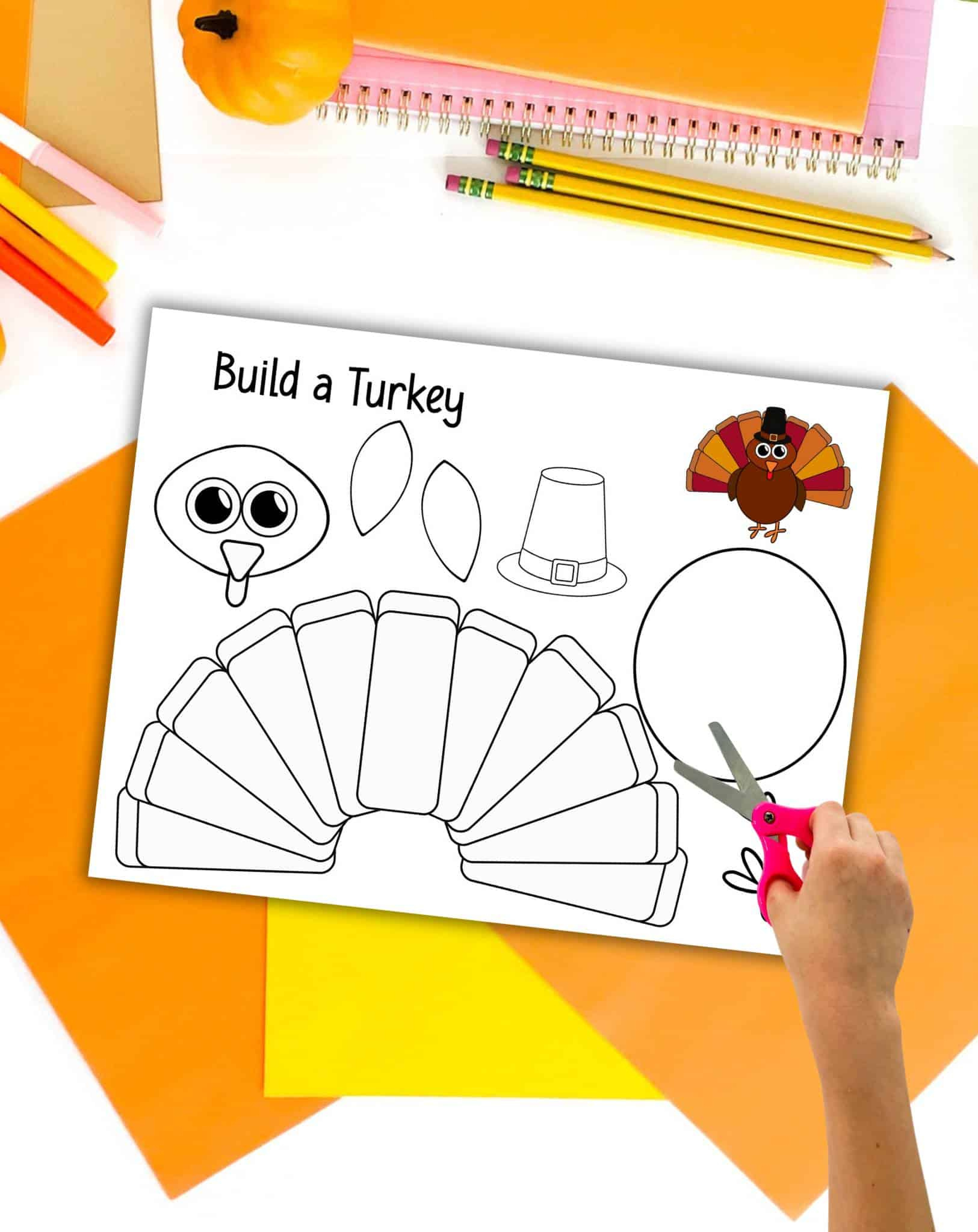 Free Build A Turkey Printable - The Artisan Life intended for Free Printable Build A Turkey Template