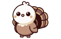 Free Cute Turkey Clipart Template To Edit Online pertaining to Printable Cute Turkey Clipart