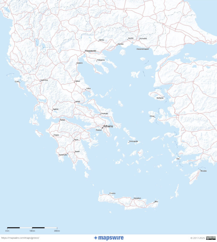 Printable Map of Greece And Turkey Printable Map of Greece And Turkey