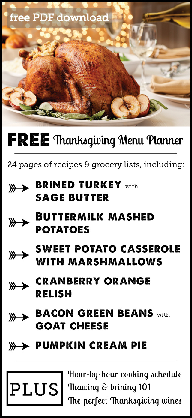 Free Printable: 24 Page Thanksgiving Planner W/ Full Recipes within Printable Turkey Recipe
