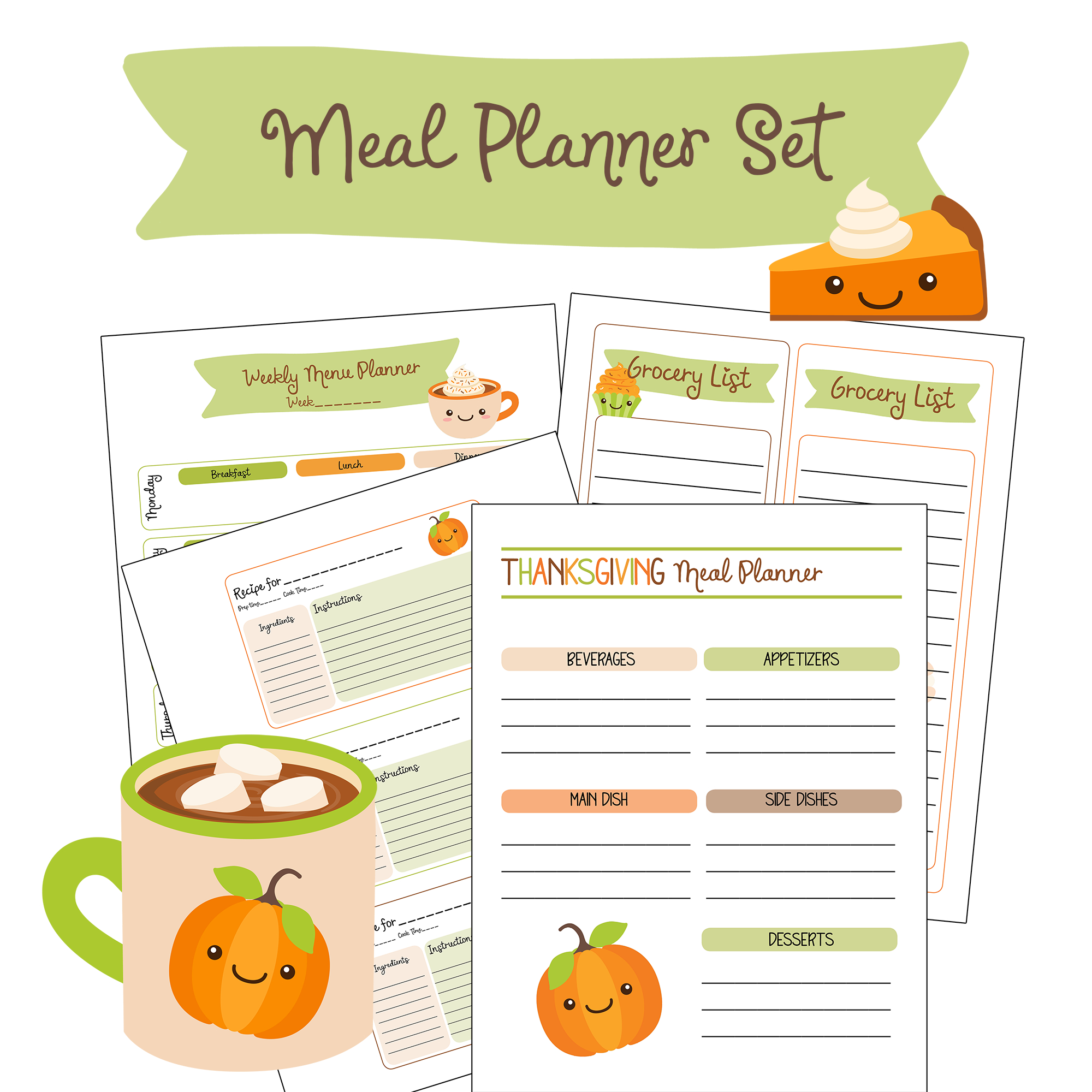 Free Printable Fall Thanksgiving Meal Planner - Family Fresh Meals pertaining to Thanksgiving Dinner Menu Planner Template
