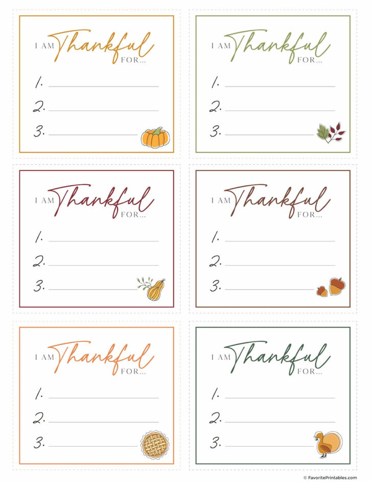 I am Thankful For Because Printable