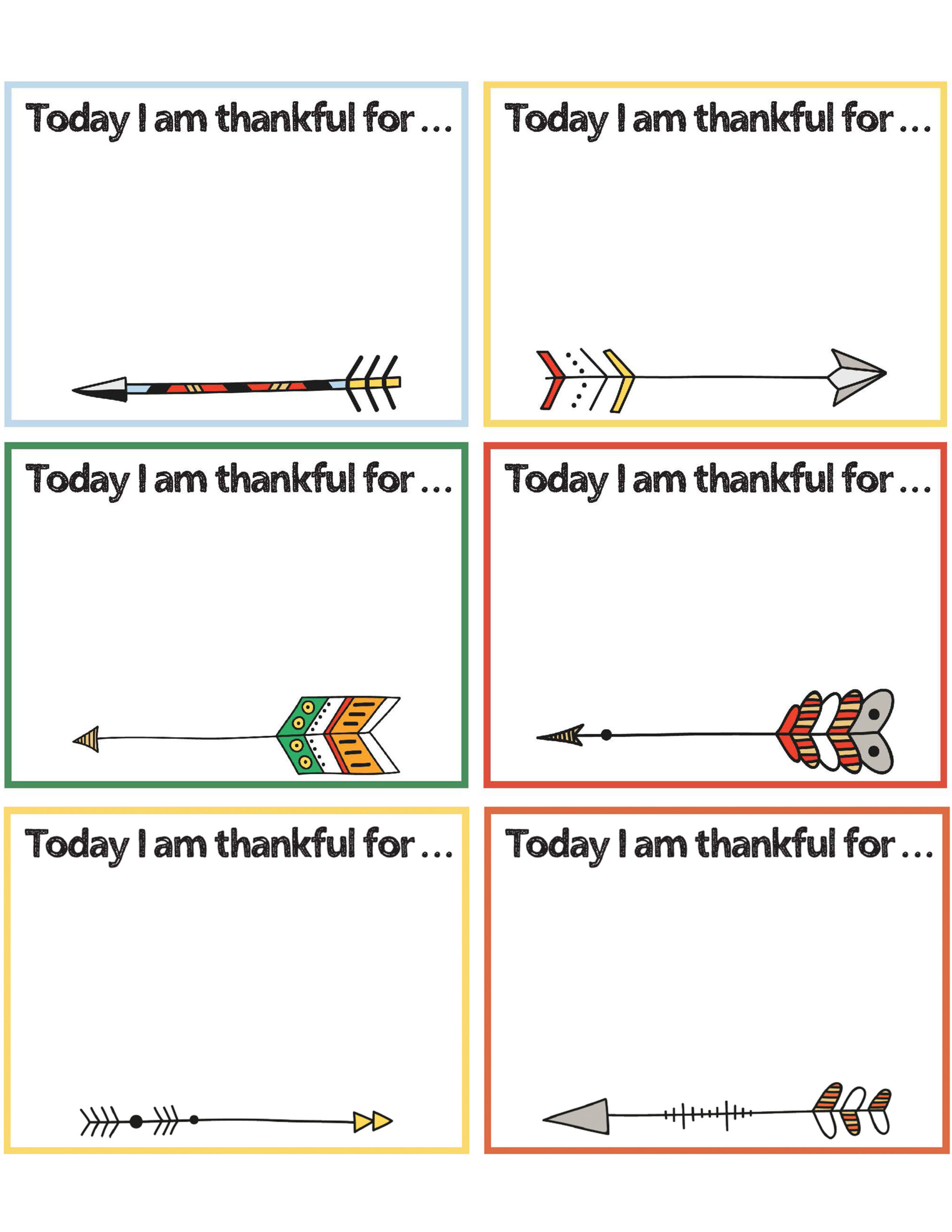 Free Printable Thankful Cards Activity For The Family - With inside Free Printable I am Thankful For Cards