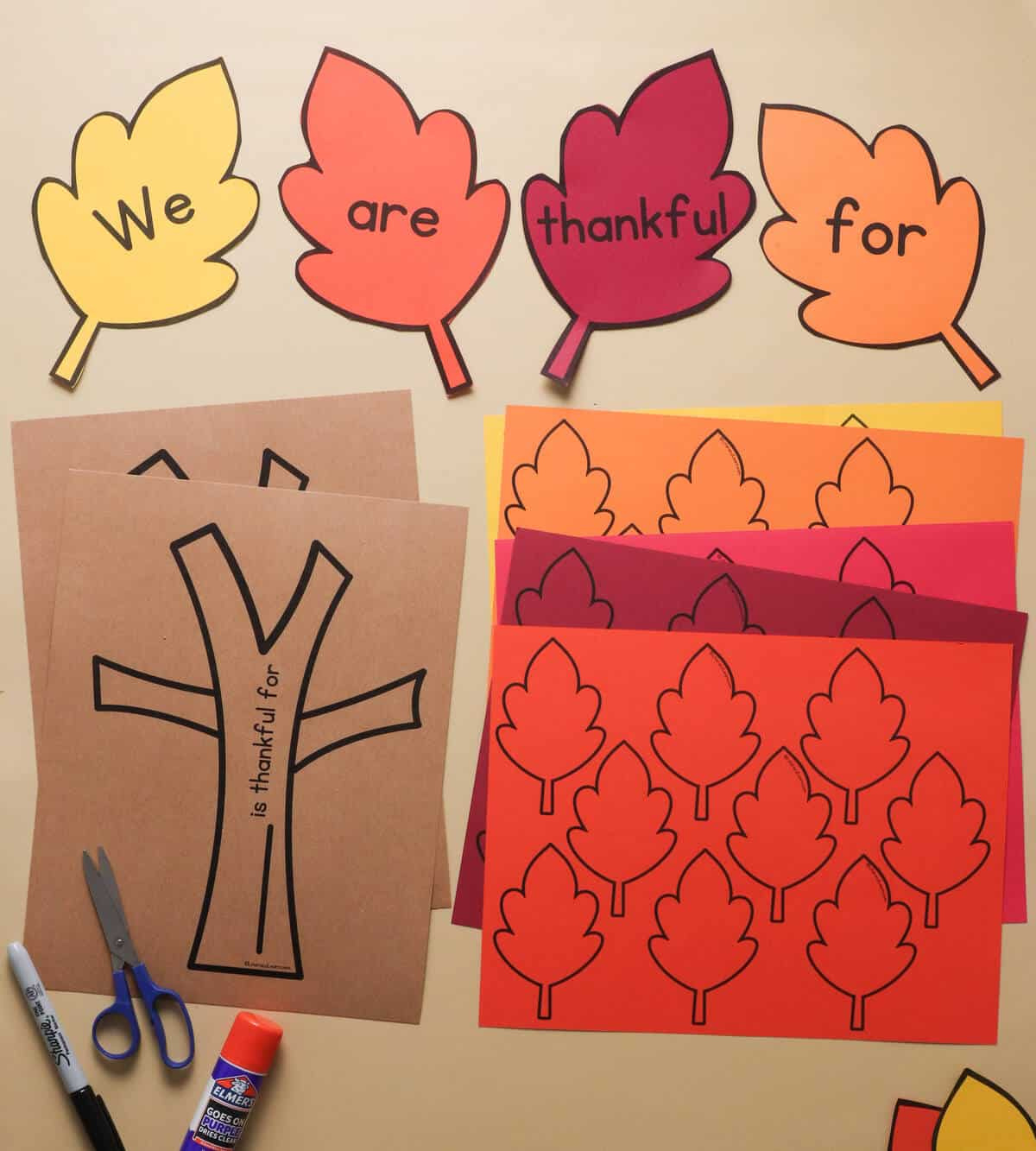 Free Printable Thankful Tree With Leaves - Literacy Learn throughout I Am Thankful For Leaves Printable