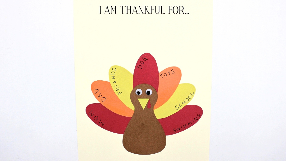 Free Printable Thankful Turkey Craft Template For Kids - The Craft within Turkey Thankful Printable