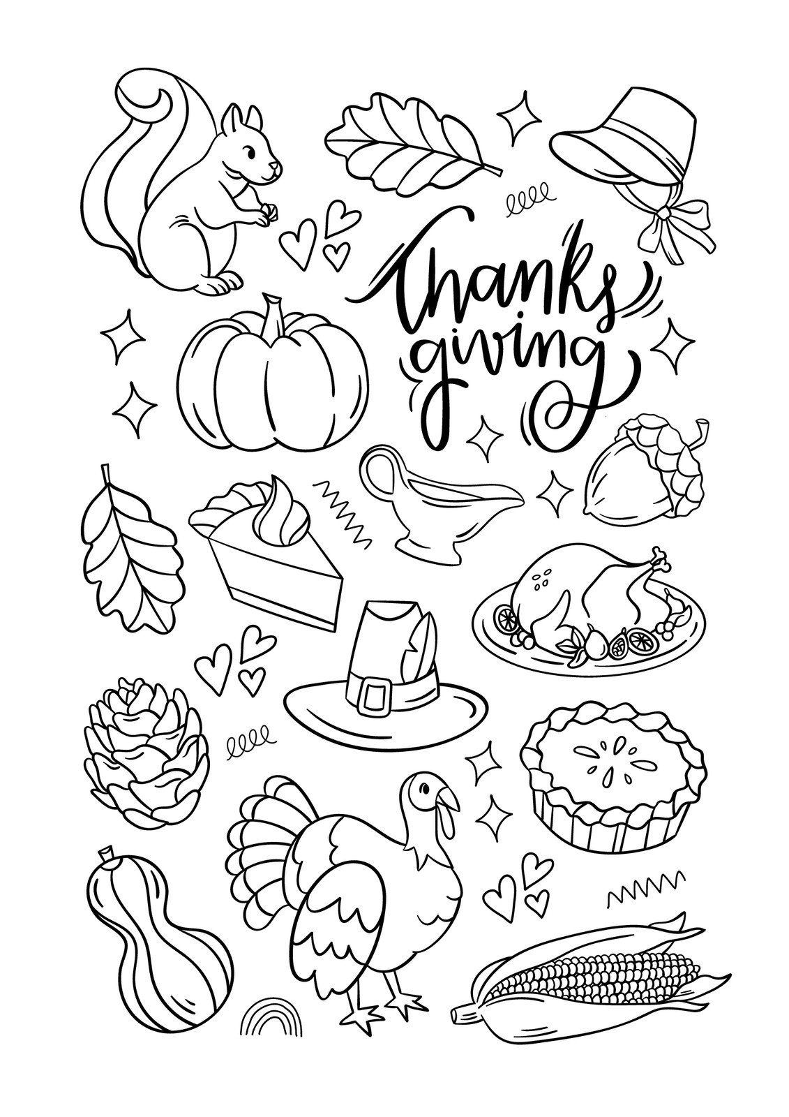 Free Printable Thanksgiving Worksheet Templates | Canva throughout Printable Turkey Worksheets