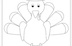 Free Printable Turkey Coloring Page – Pjs And Paint with regard to Turkey Printables Coloring Pages