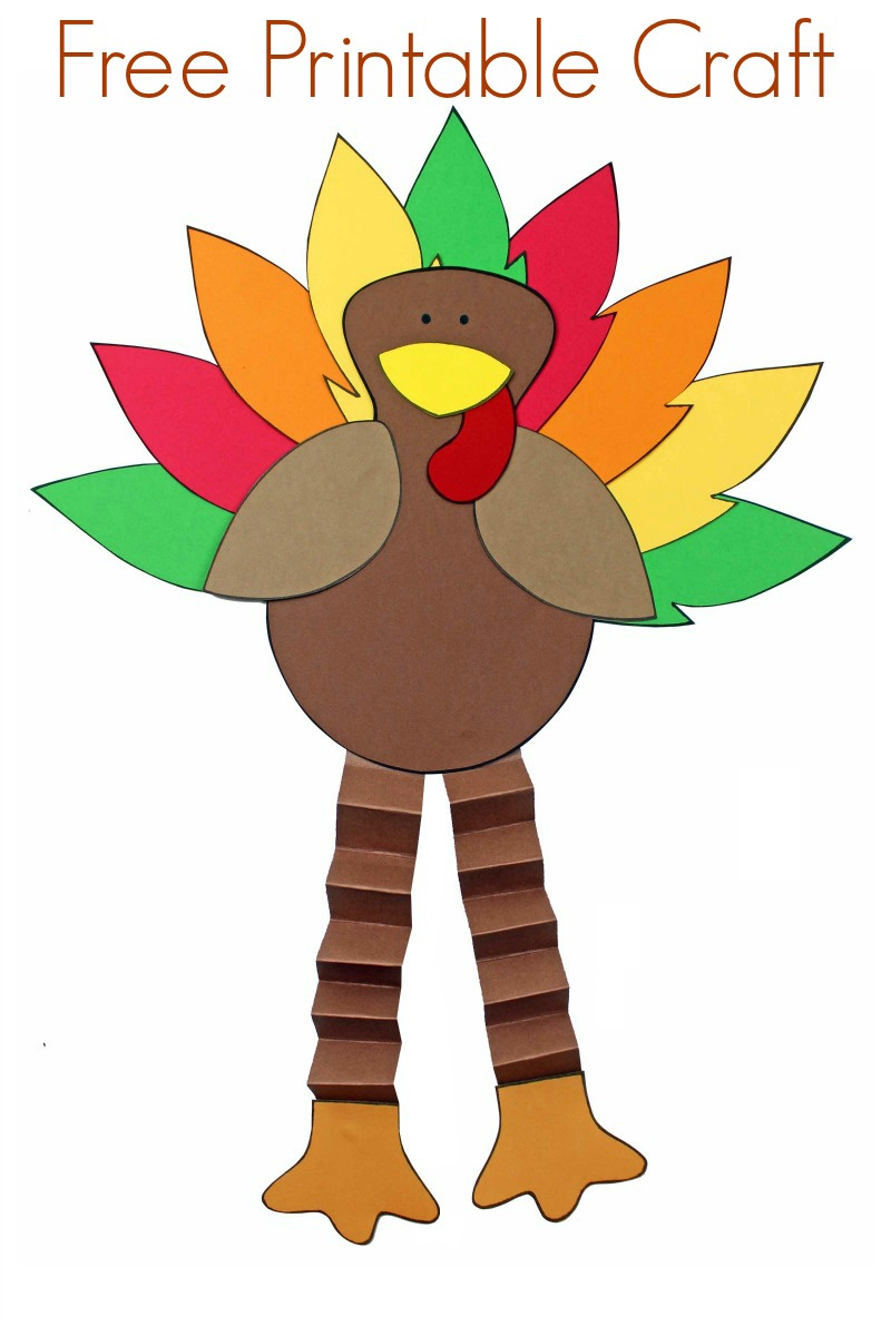 Free Printable Turkey Craft For Thanksgiving - Mama Likes This for Turkey Leg Printable