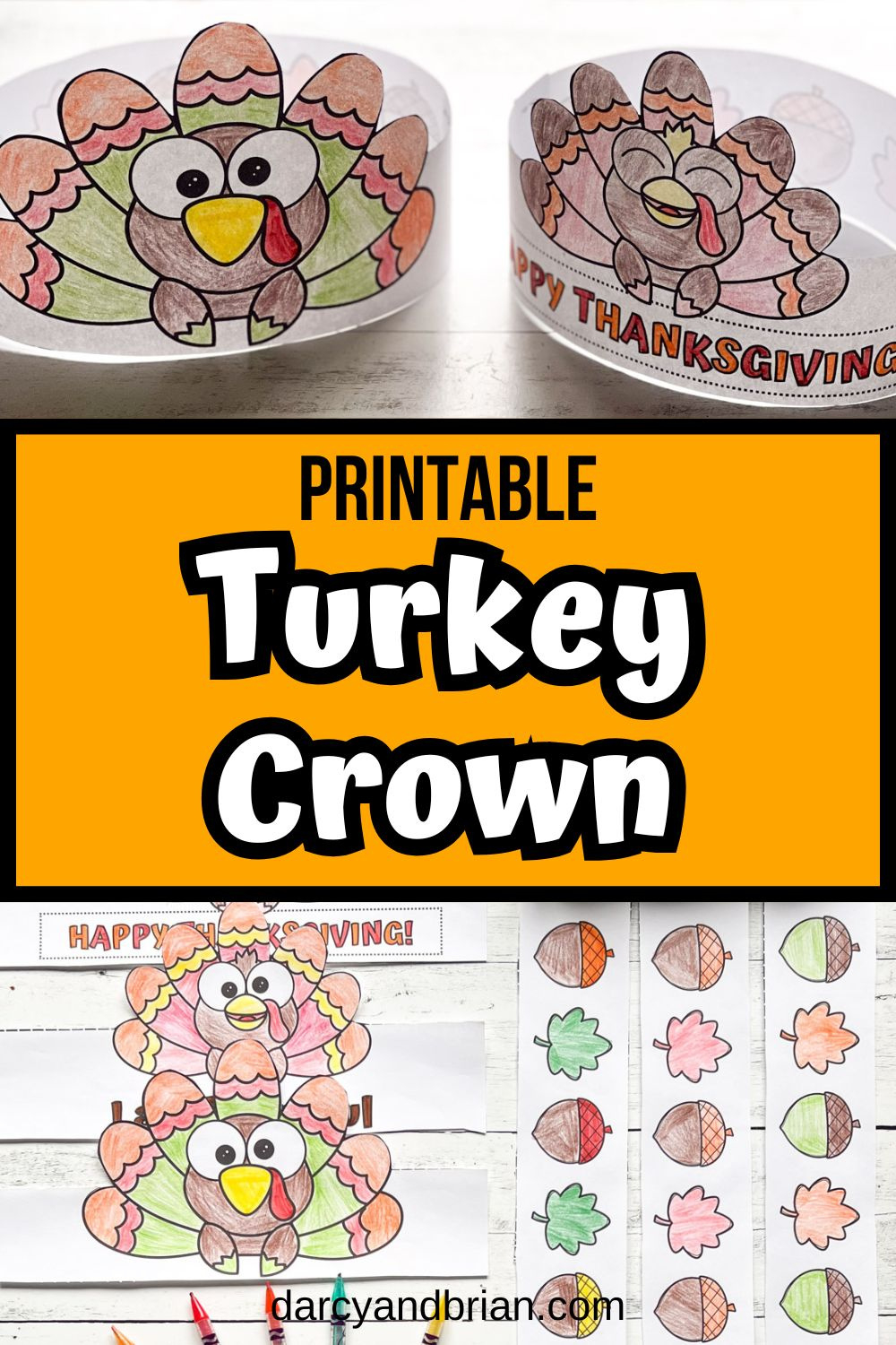 Free Printable Turkey Crown For Kids within Turkey Crown Printable Free