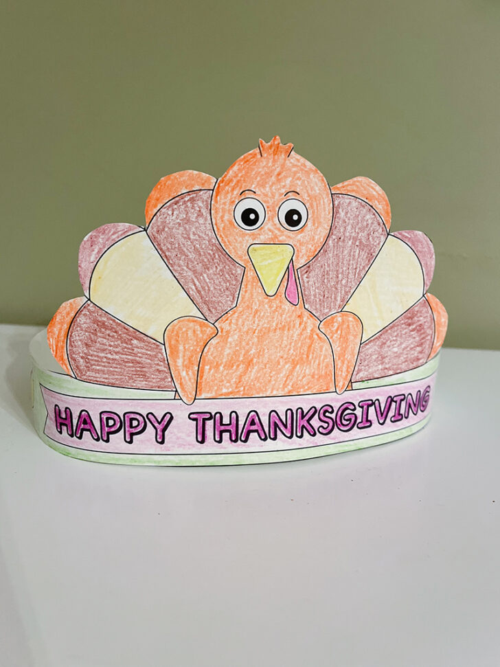 Turkey Paper Crown Printable