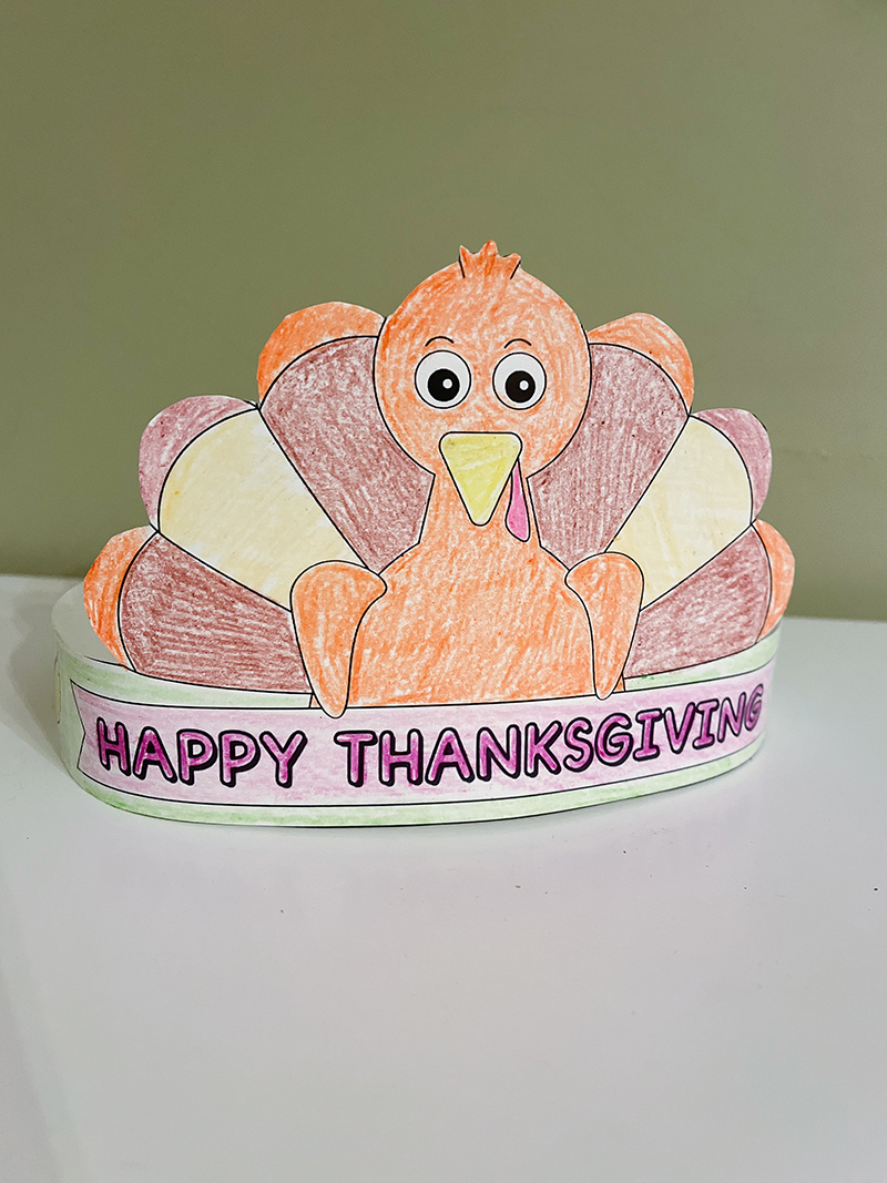 Free Printable Turkey Hat - Thanksgiving Turkey Crown with Thanksgiving Turkey Hat Printable