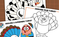 Free Printable Turkey In Disguise Templates To "Hide A Turkey" in Printable Disguise A Turkey