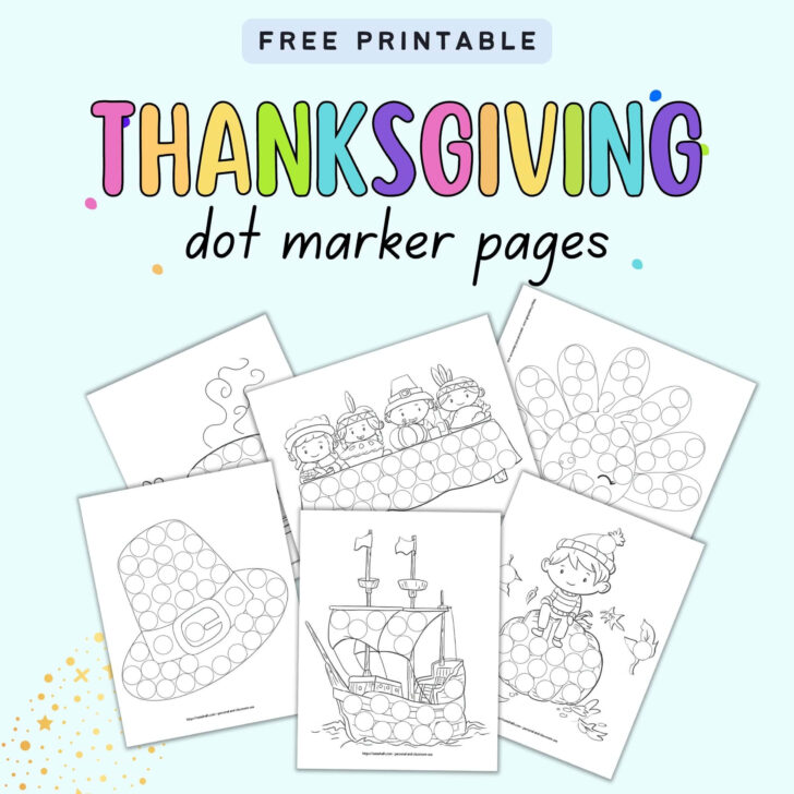 Free Turkey Dot Marker Printable