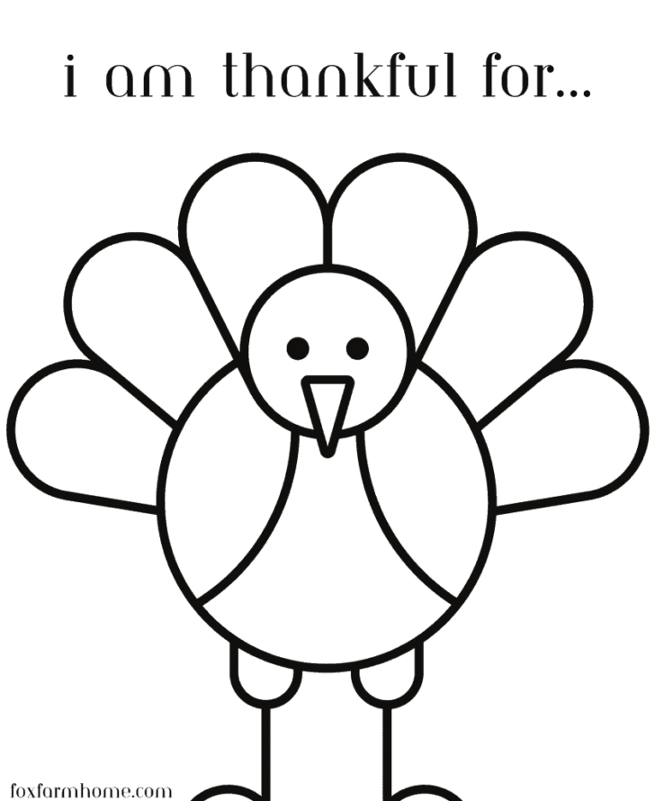Free Printable Thankful Turkey Craft