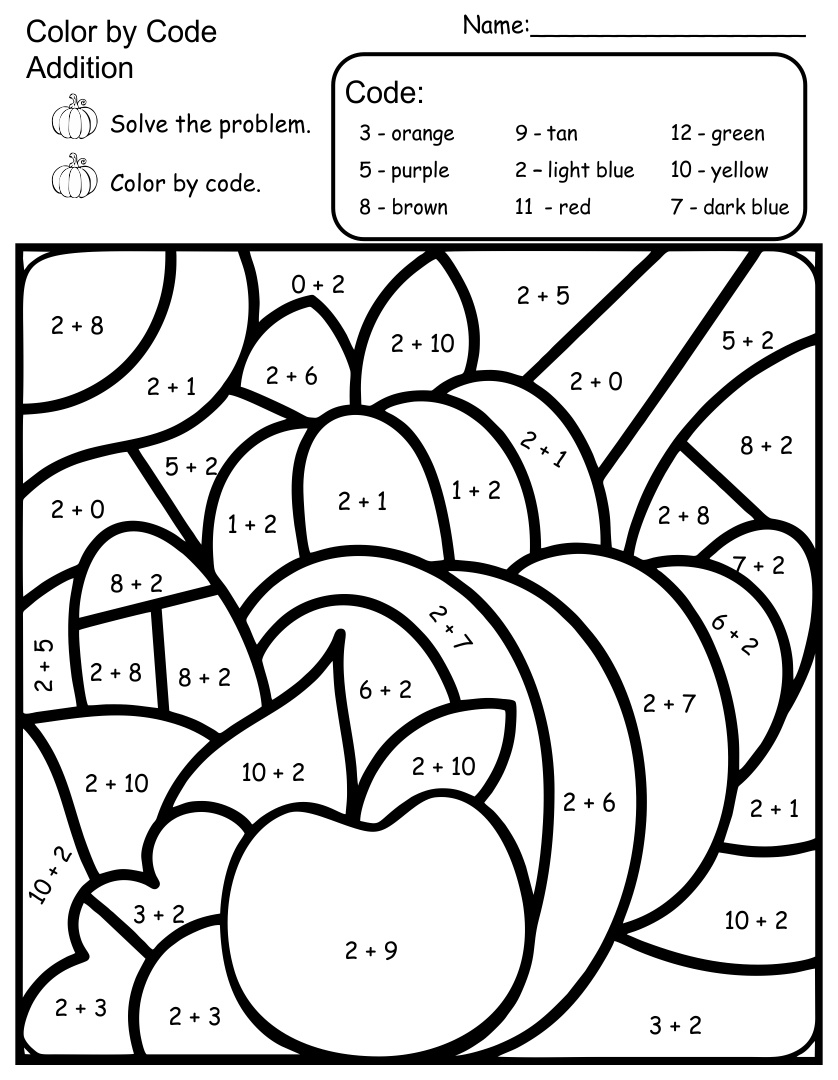 Free Thanksgiving Math Worksheets: Engaging Holiday Learning For Kids pertaining to Free Thanksgiving Math Coloring Worksheets