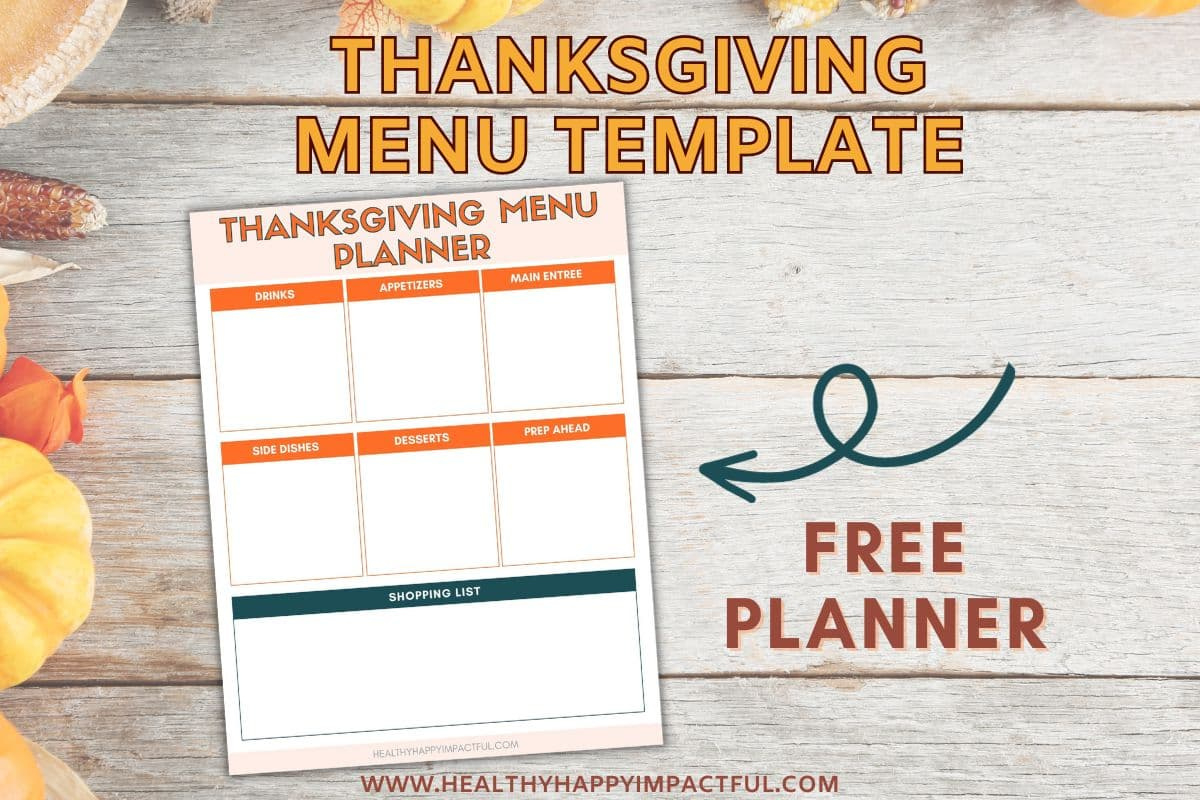 Free Thanksgiving Menu Template: Ideas To Stress Less In 2025 with Free 2025 Thanksgiving Menu Template