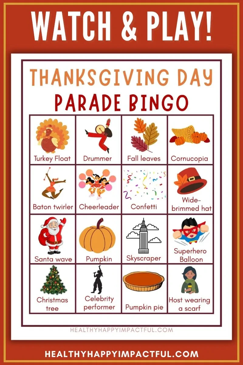 Free Thanksgiving Parade Bingo For The Ultimate Turkey Day Fun In 2025 inside Thanksgiving Day Parade Bingo Printable