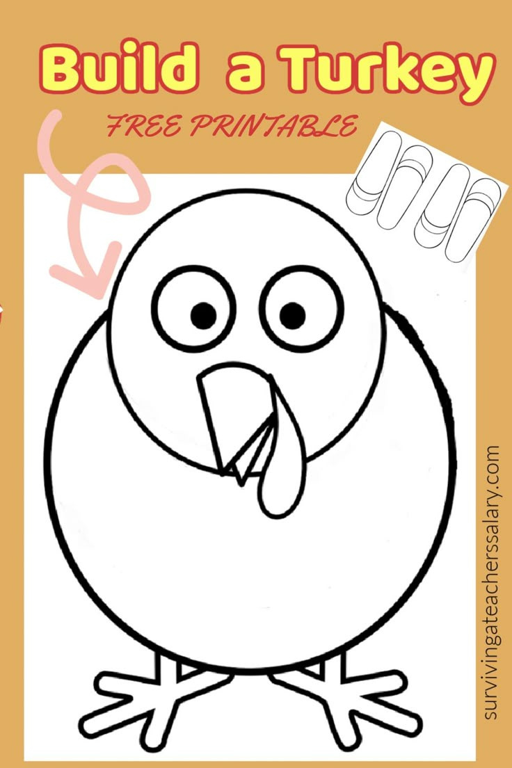 Free Thanksgiving Printable Turkey Book regarding Printable Turkey Book