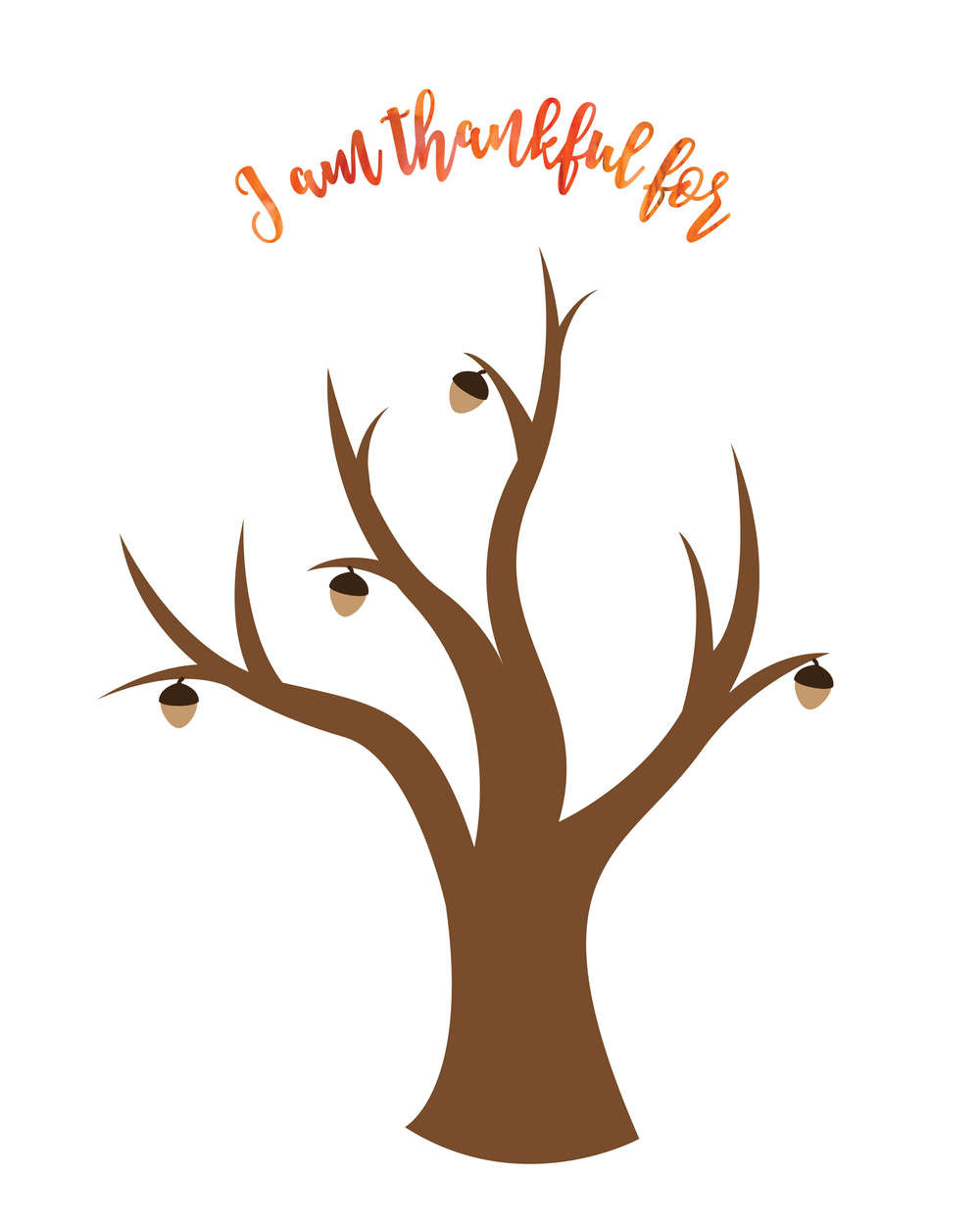 Free Thanksgiving Thankful Tree Printable - I Heart Naptime inside I am Thankful Tree Printable