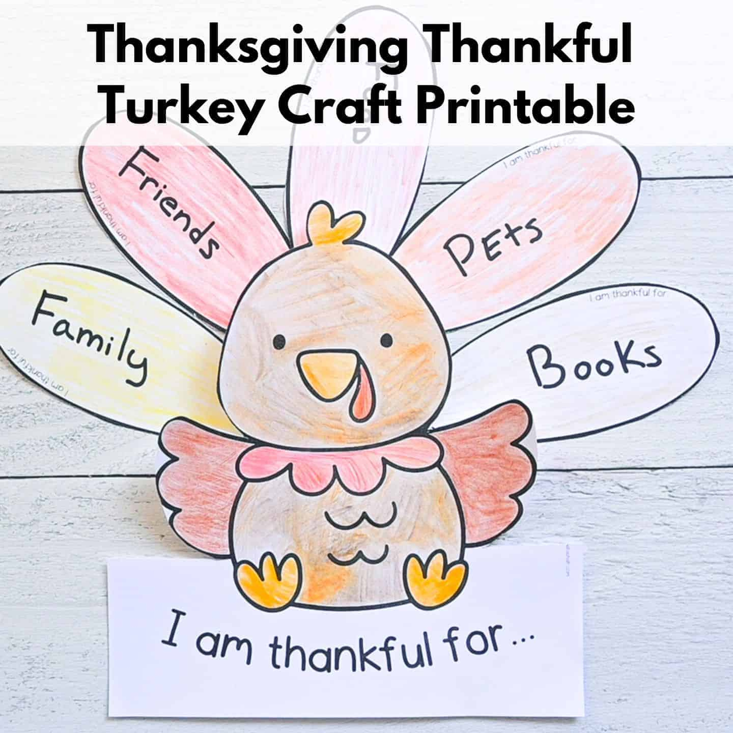 Free Thanksgiving Thankful Turkey Printable - The Artisan Life intended for Family Turkey Project Printable