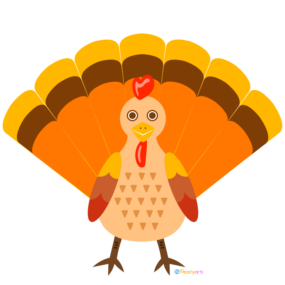 Free Turkey Clipart | Pearly Arts inside Free Printable Turkey Clipart