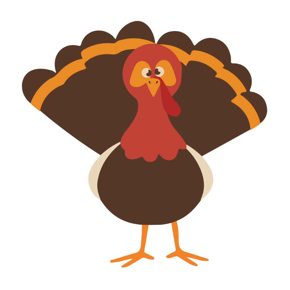 Free Turkey Clipart Template To Edit Online intended for Turkey Clipart Free Printable