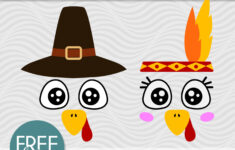Free Turkey Face Svg, Png, Dxf, Eps | Creative Vector Studio regarding Free Printable Turkey Face