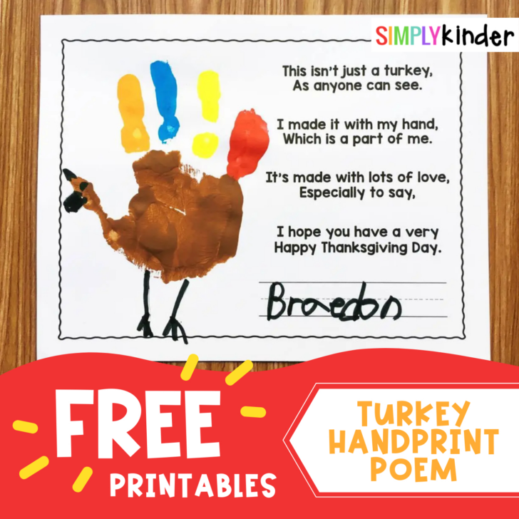 This Isn't Just a Turkey Poem Printable
