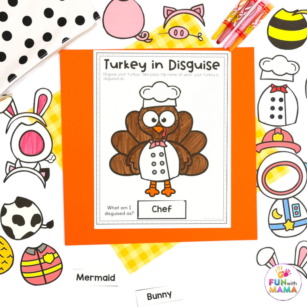 Free Turkey In Disguise Project Template regarding Printable Family Turkey Project