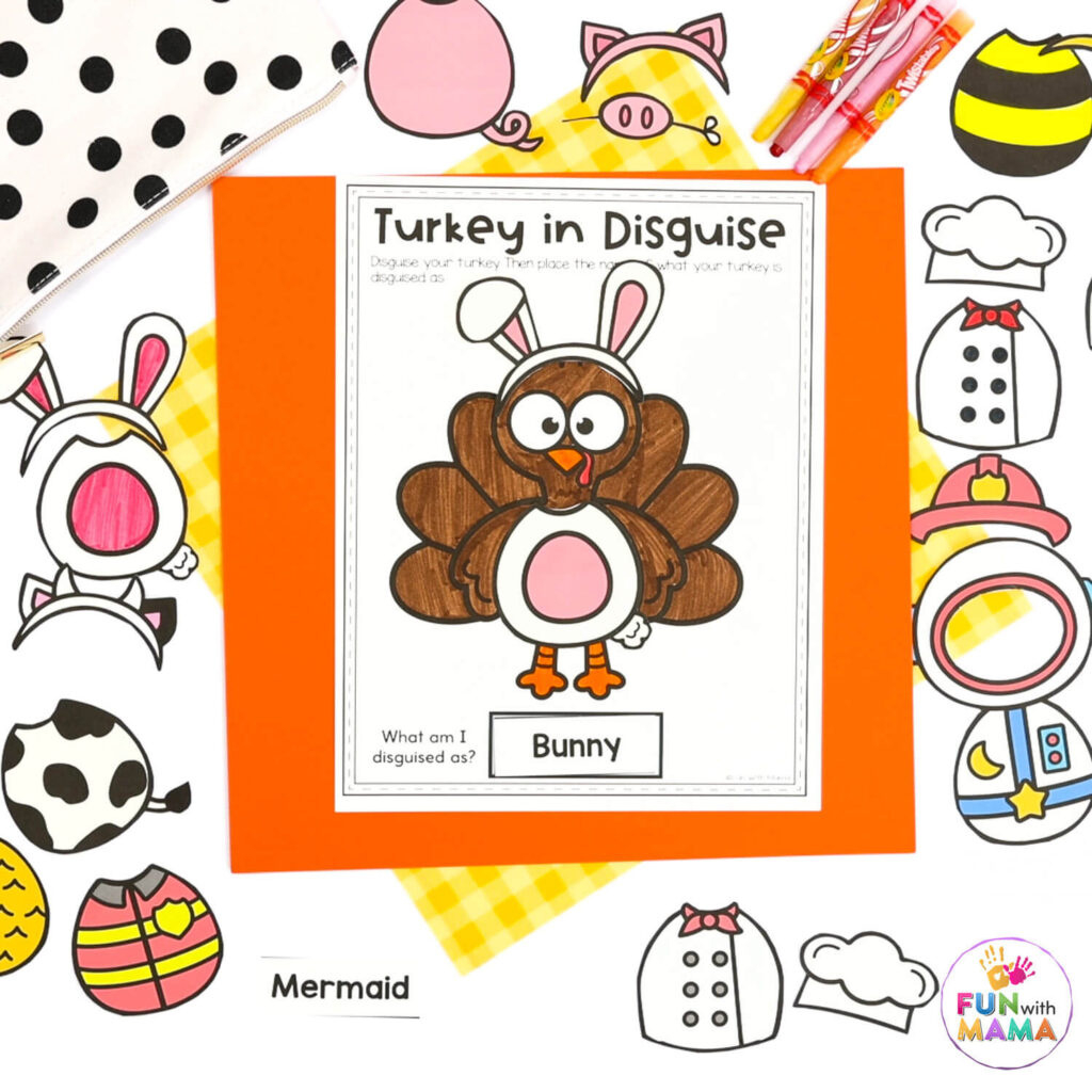Free Turkey In Disguise Project Template within Disguising Turkey in Disguise Printable Outfits Informational, Commercial