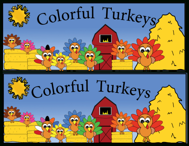 5 Little Turkeys Printable Book
