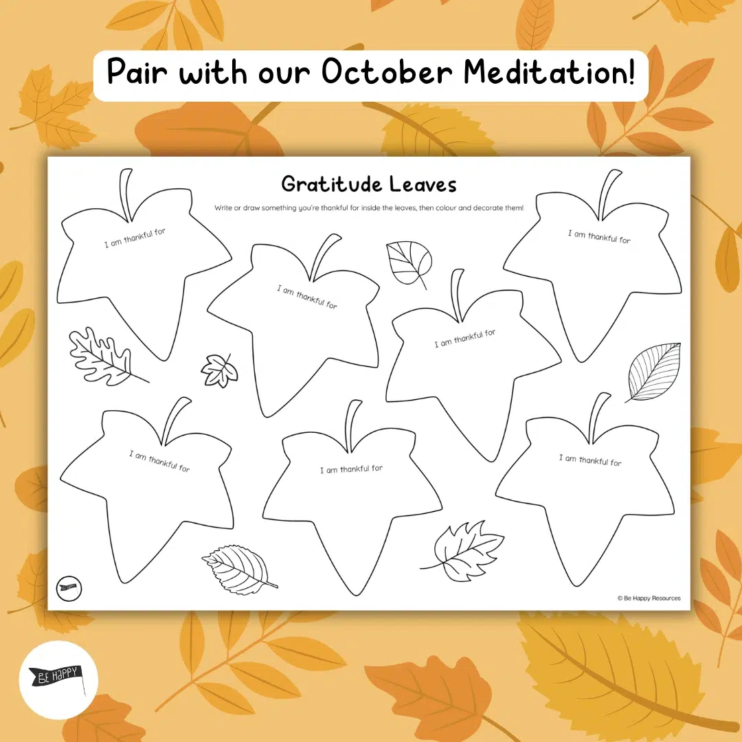 Gratitude Leaves - A Mindful, Autumn-Themed Printable For inside I Am Thankful For Leaves Printable