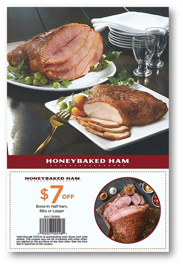 Honey Baked Ham with Honey Baked Turkey Coupons Printable