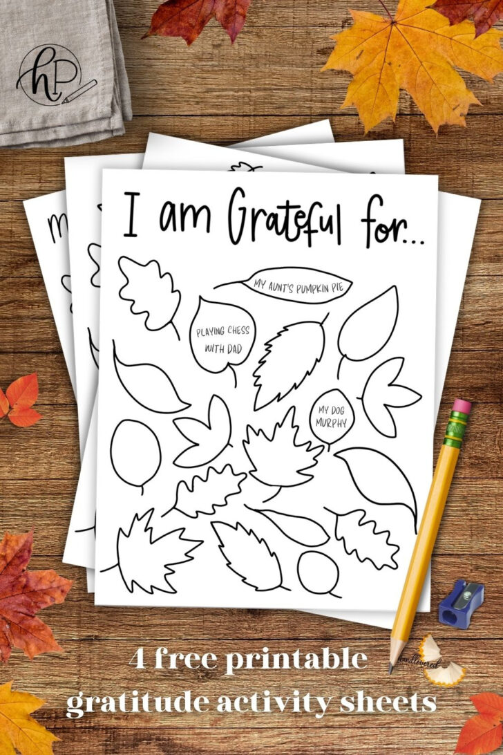 I am Thankful Free Printable