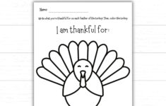 I Am Thankful For Turkey, Thanksgiving Turkey For Kids, Printable throughout I Am Thankful For Printable Turkey