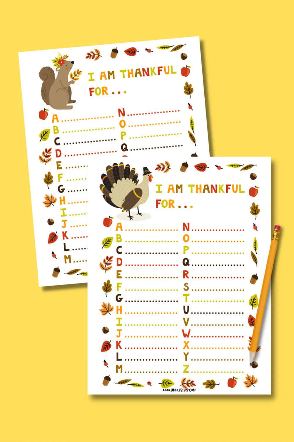 I Am Thankful For Worksheet For Kids - Made With Happy intended for I Am Thankful For Activity Free Printable Worksheets