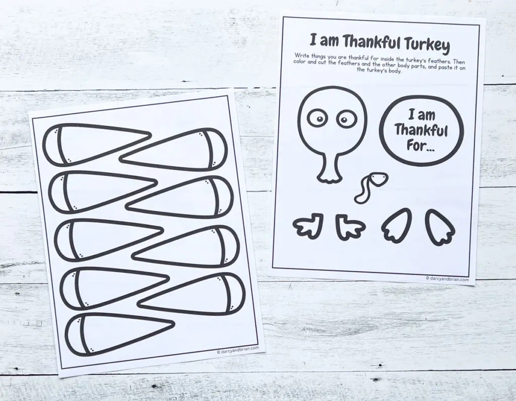 I Am Thankful Turkey Printable Craft Activity with regard to Crayola Free Printable I Am Thankful Turkey Worksheet
